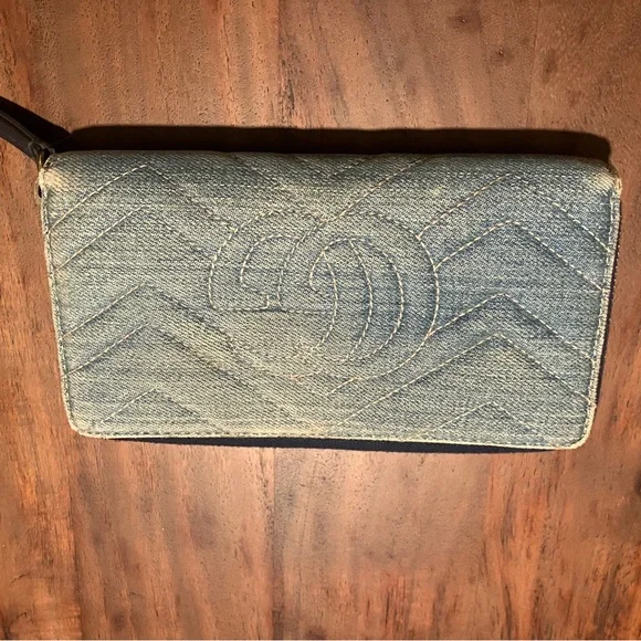 Gucci denim Quilted Women's Wallet - Picture 14 of 15